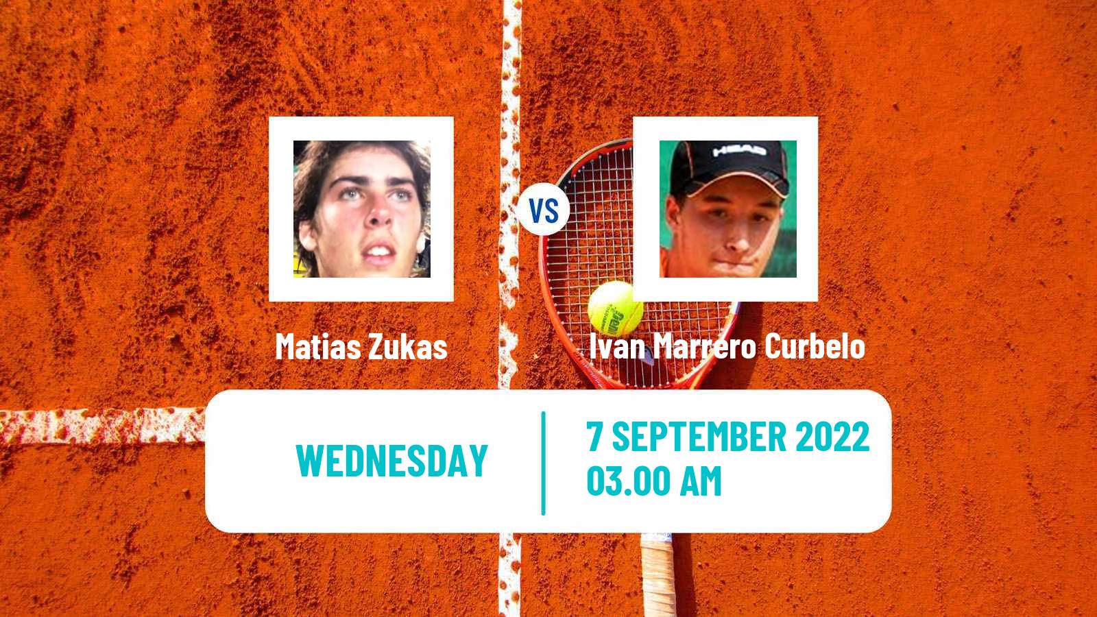 Tennis ITF Tournaments Matias Zukas - Ivan Marrero Curbelo