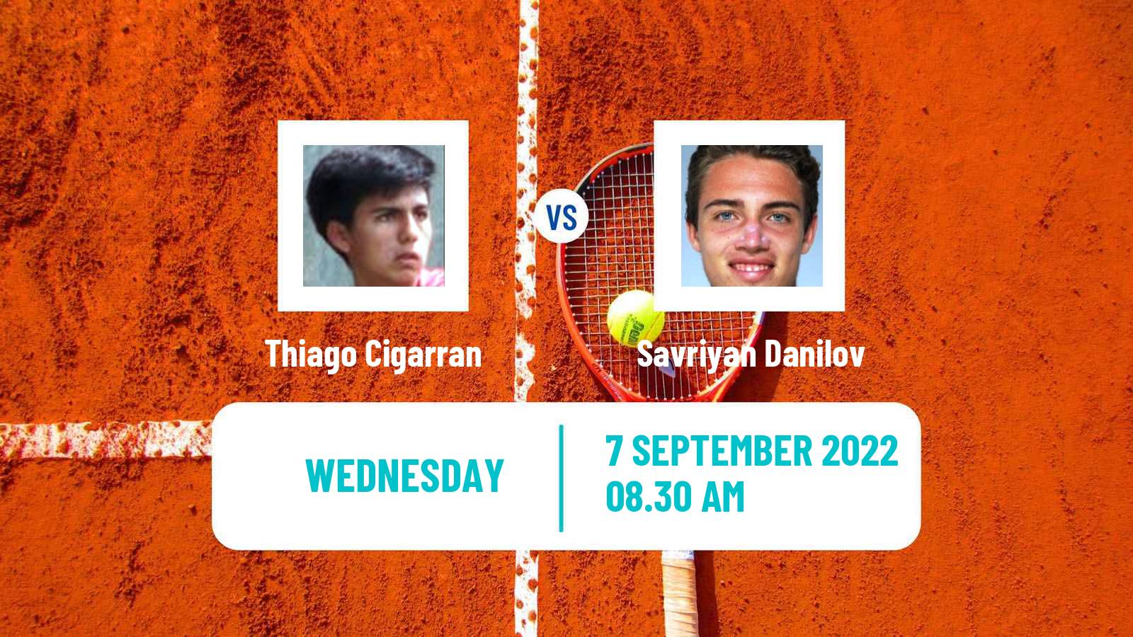 Tennis ITF Tournaments Thiago Cigarran - Savriyan Danilov