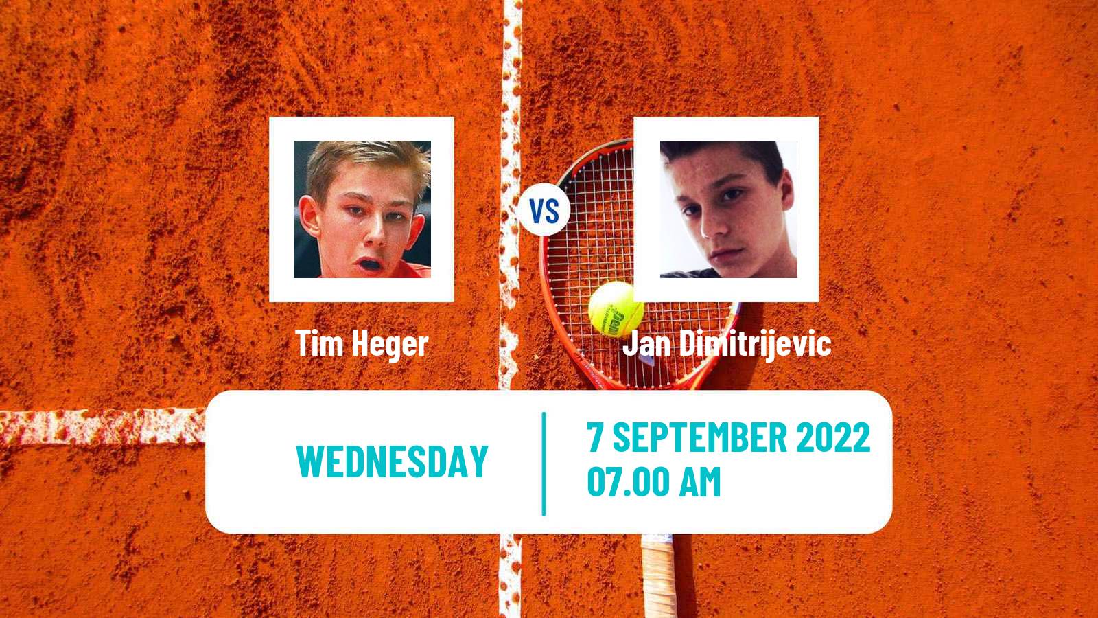 Tennis ITF Tournaments Tim Heger - Jan Dimitrijevic