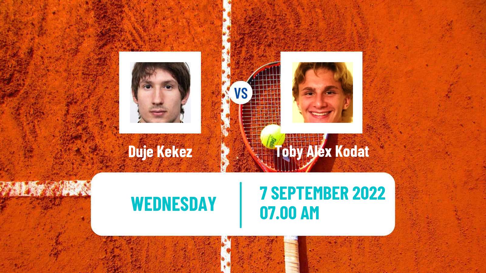 Tennis ITF Tournaments Duje Kekez - Toby Alex Kodat