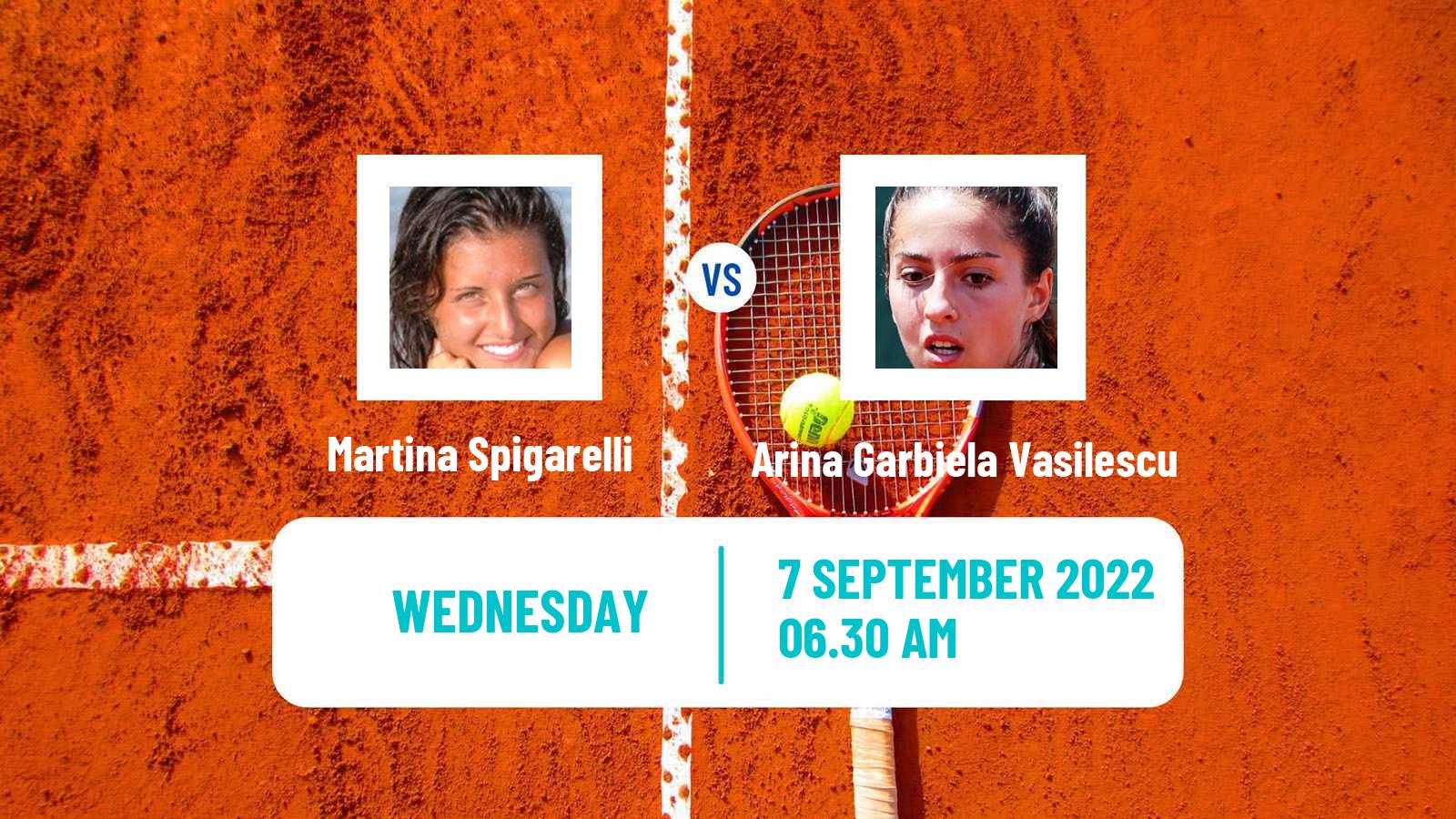 Tennis ITF Tournaments Martina Spigarelli - Arina Garbiela Vasilescu