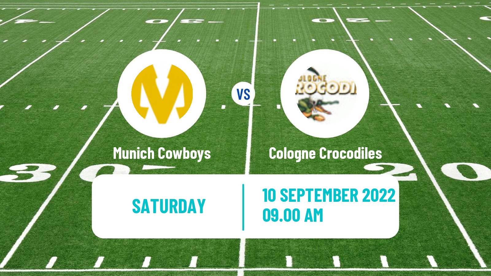 American football German GFL Munich Cowboys - Cologne Crocodiles