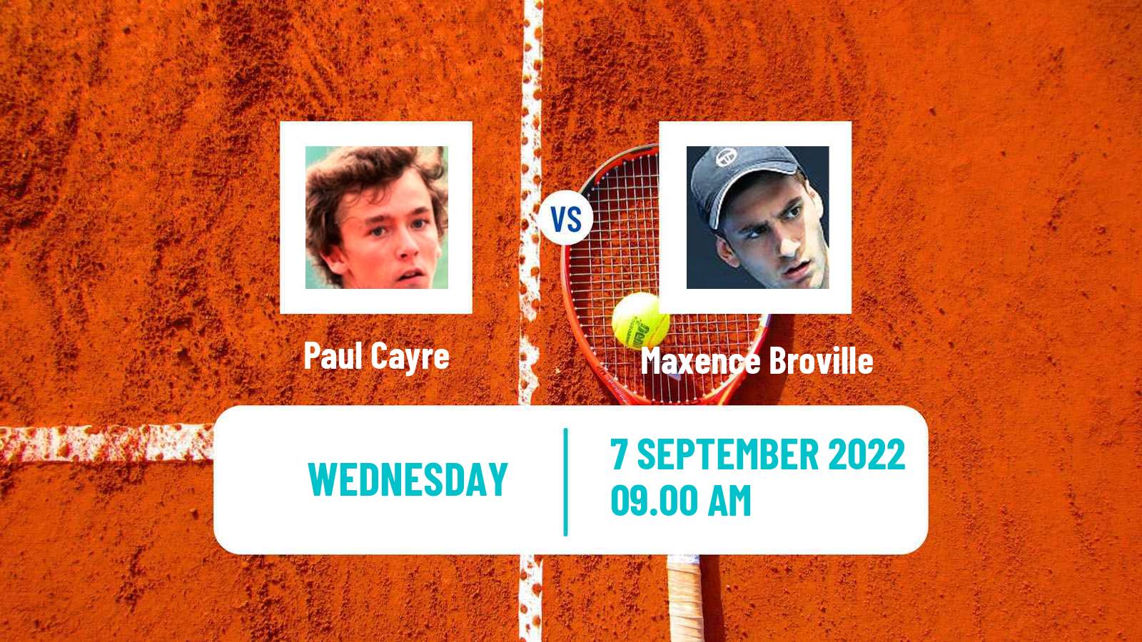 Tennis ITF Tournaments Paul Cayre - Maxence Broville