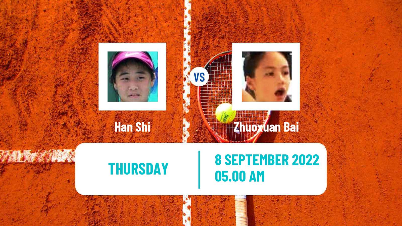 Tennis ITF Tournaments Han Shi - Zhuoxuan Bai