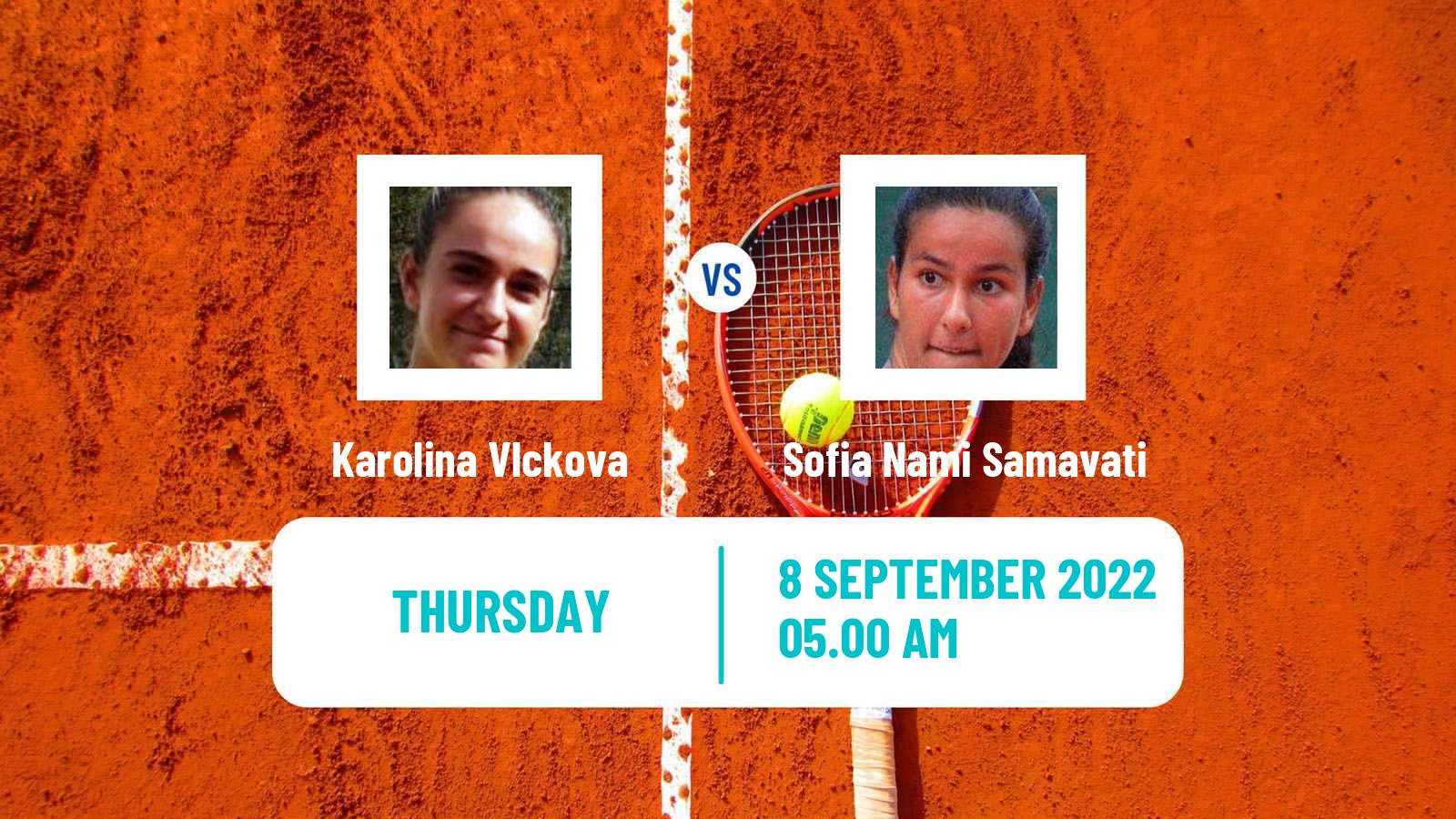 Tennis ITF Tournaments Karolina Vlckova - Sofia Nami Samavati