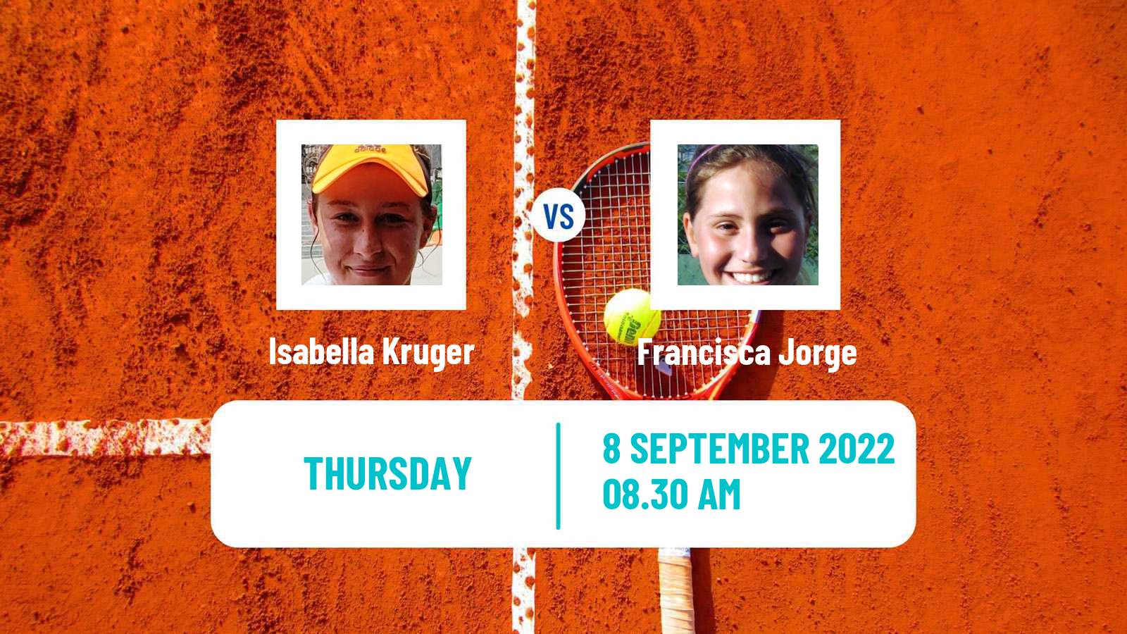 Tennis ITF Tournaments Isabella Kruger - Francisca Jorge