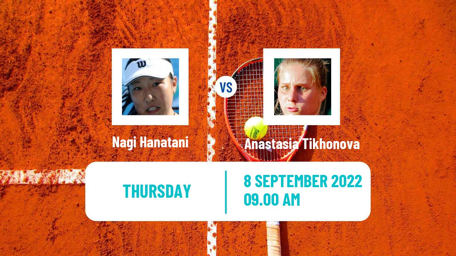 Tennis ITF Tournaments Nagi Hanatani - Anastasia Tikhonova