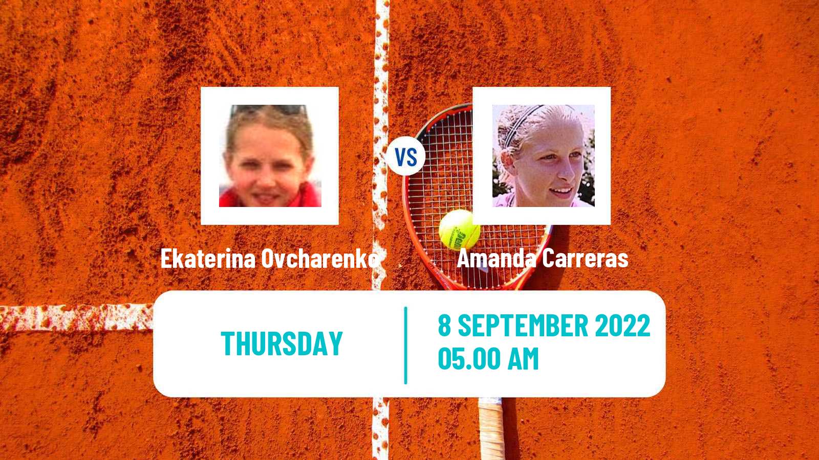 Tennis ITF Tournaments Ekaterina Ovcharenko - Amanda Carreras