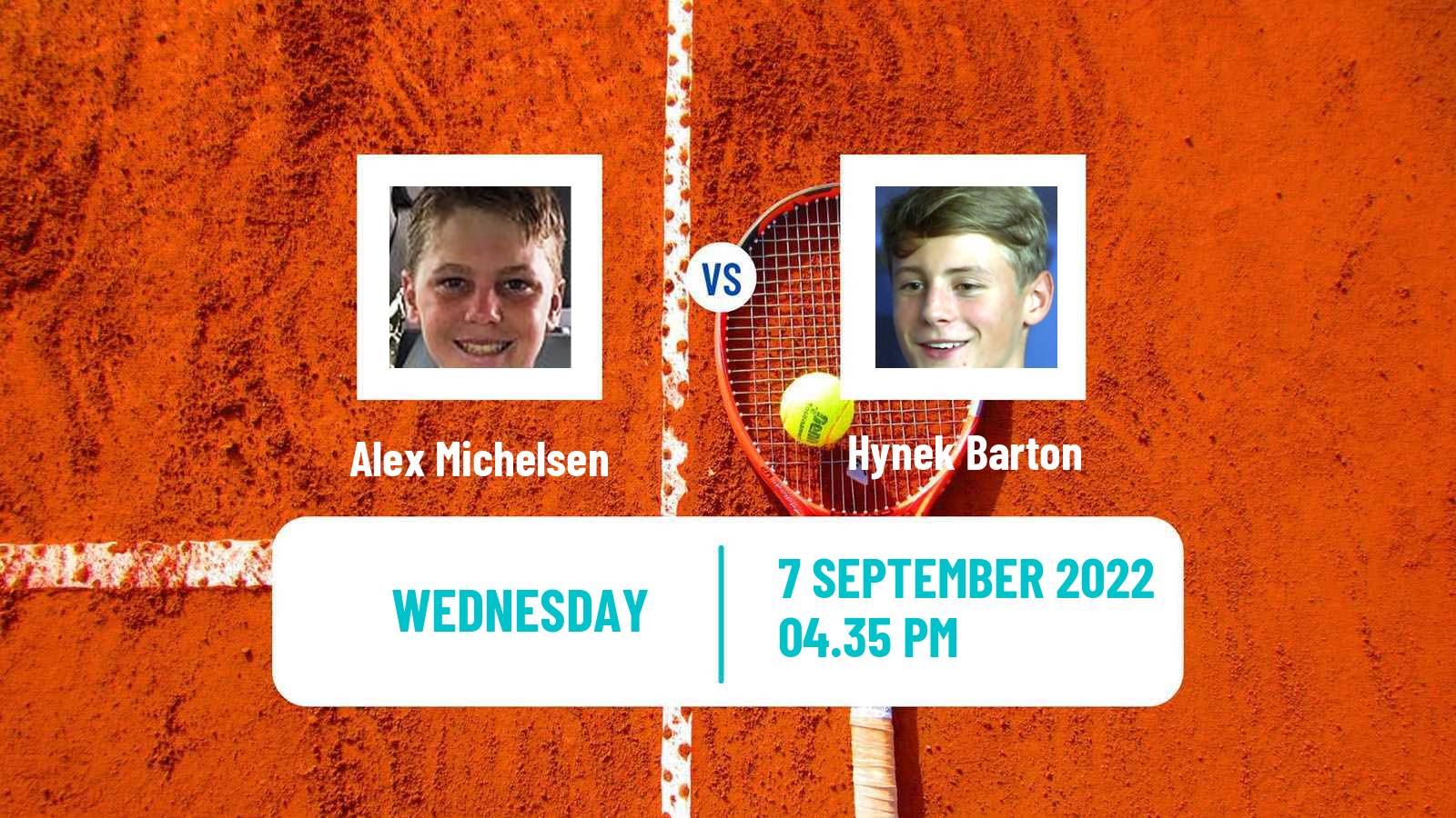 Tennis Boys Singles US Open Alex Michelsen - Hynek Barton