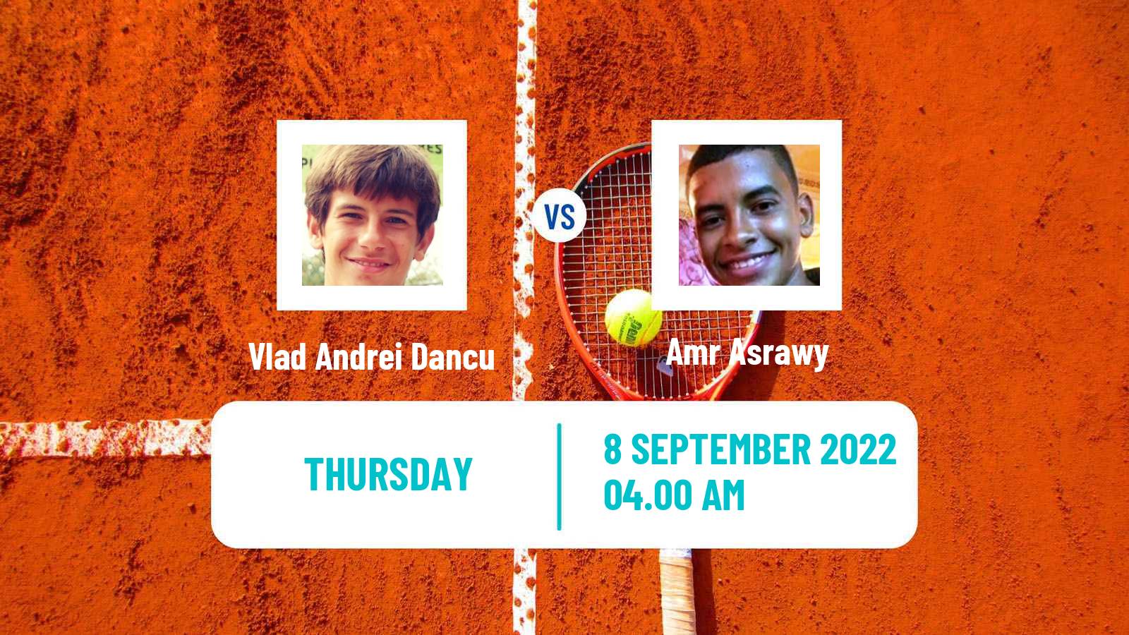 Tennis ITF Tournaments Vlad Andrei Dancu - Amr Asrawy