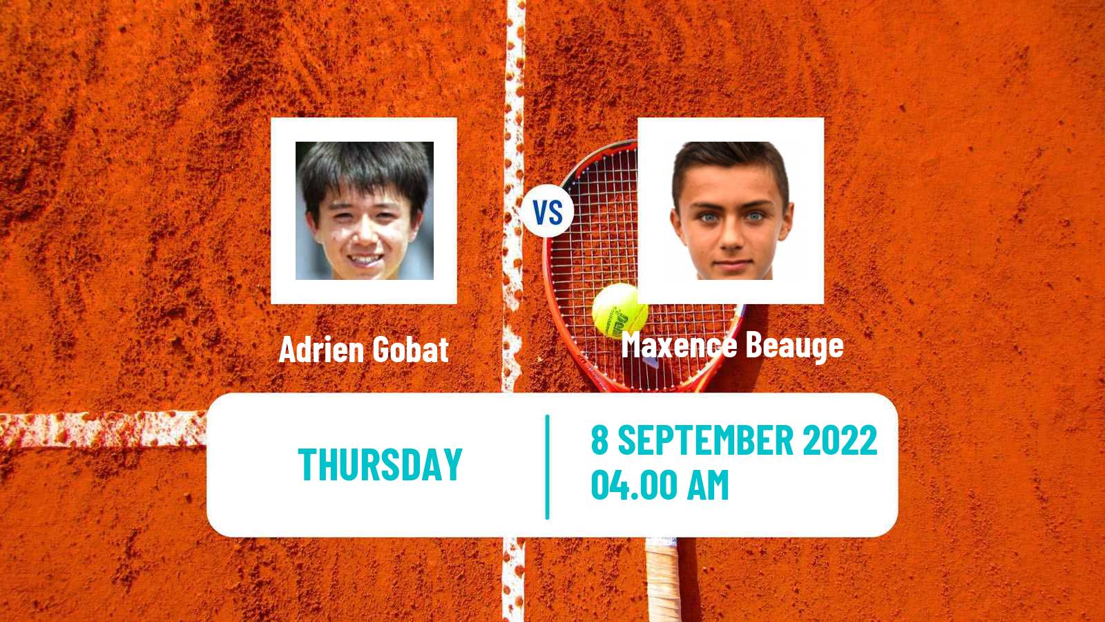 Tennis ITF Tournaments Adrien Gobat - Maxence Beauge