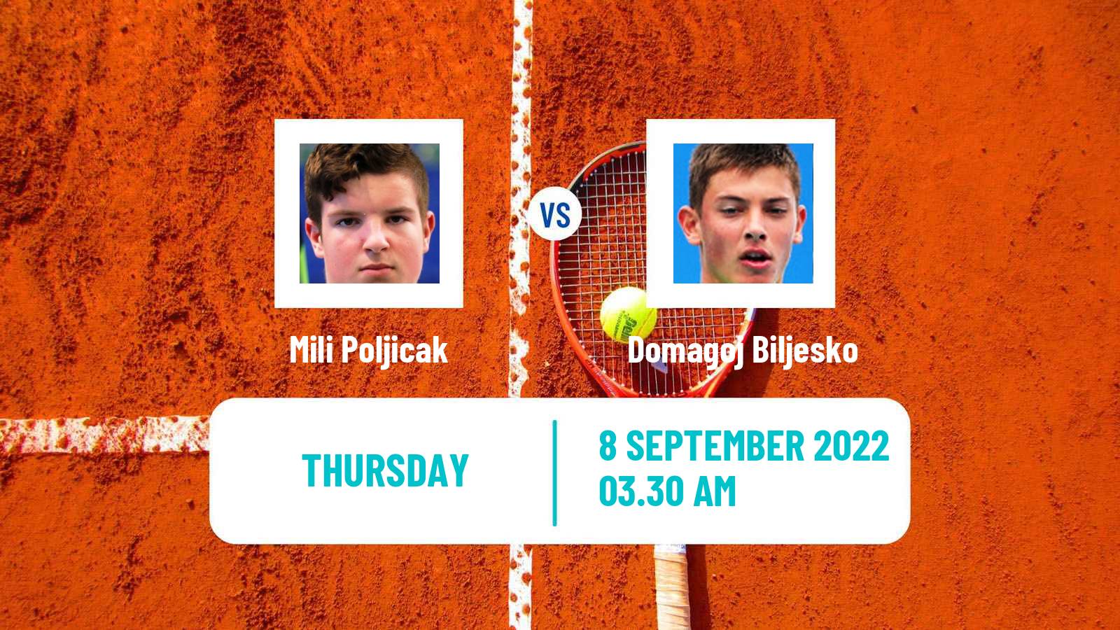 Tennis ITF Tournaments Mili Poljicak - Domagoj Biljesko