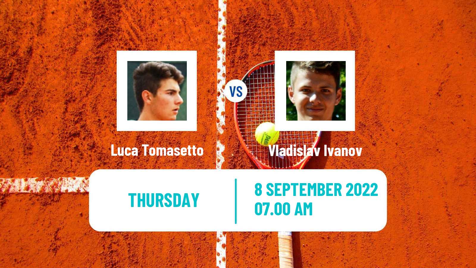 Tennis ITF Tournaments Luca Tomasetto - Vladislav Ivanov