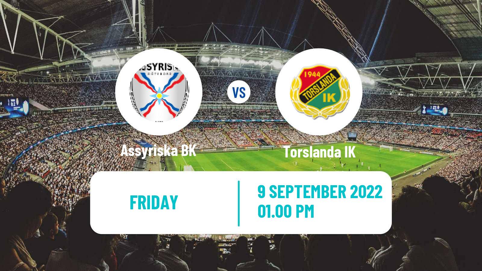 Soccer Swedish Division 2 - Västra Götaland Assyriska BK - Torslanda