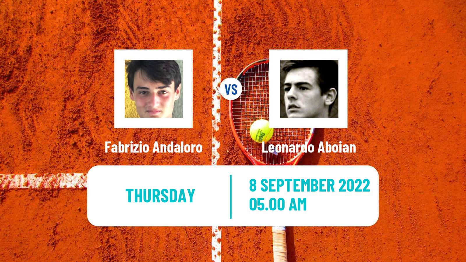Tennis ITF Tournaments Fabrizio Andaloro - Leonardo Aboian