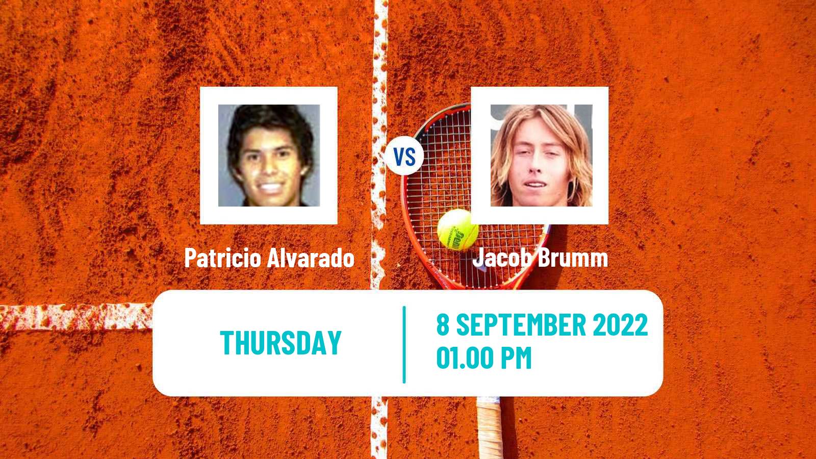 Tennis ITF Tournaments Patricio Alvarado - Jacob Brumm