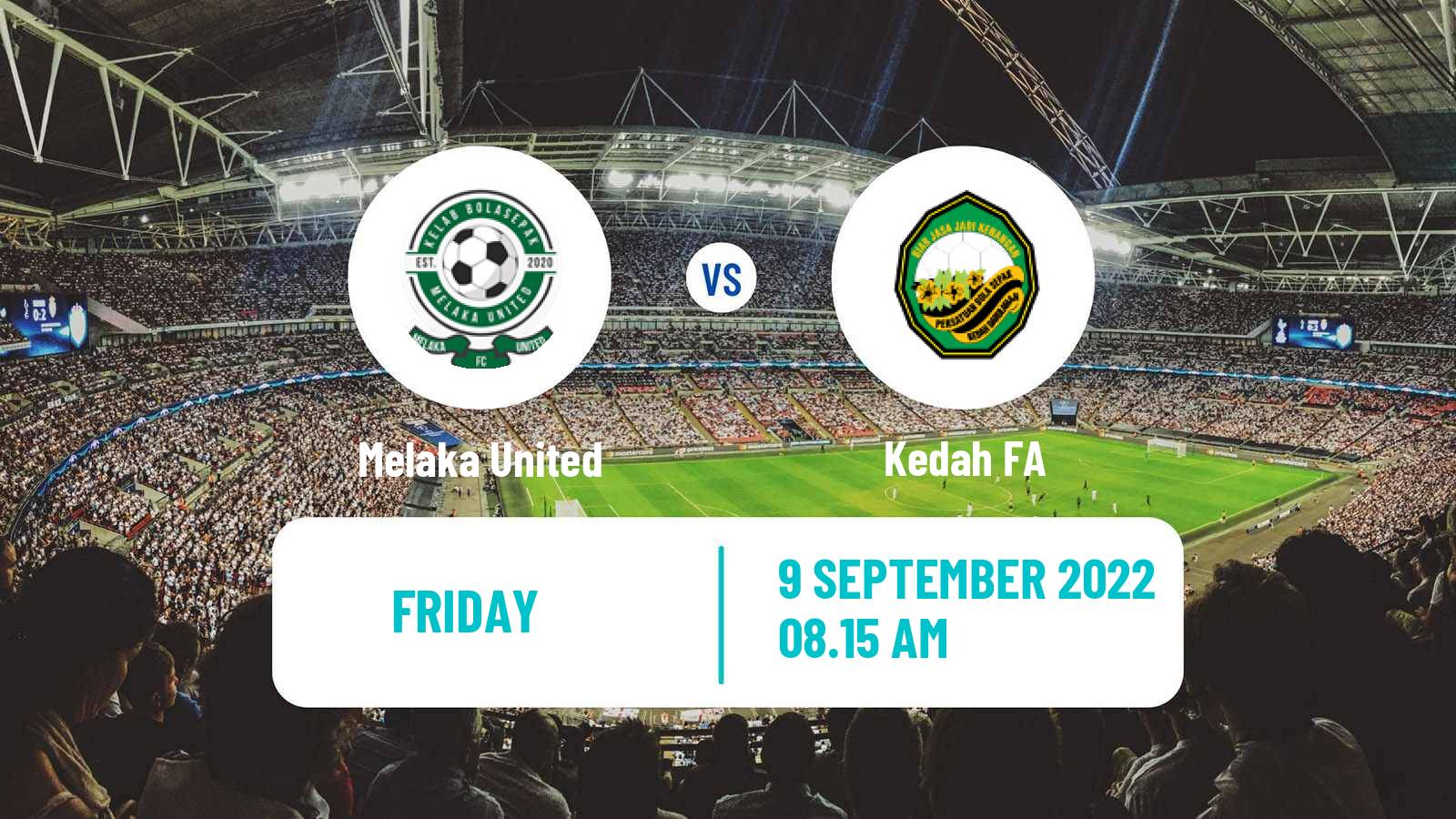 Soccer Malaysian Super League Melaka United - Kedah FA