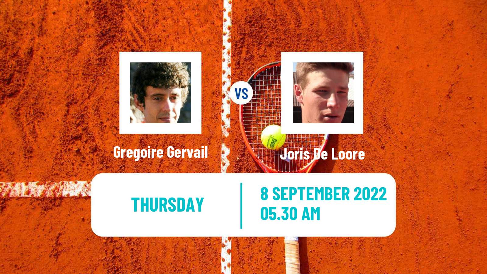 Tennis ITF Tournaments Gregoire Gervail - Joris De Loore