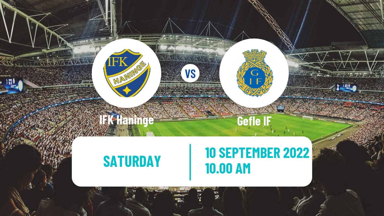 Soccer Swedish Division 1 Norra Haninge - Gefle