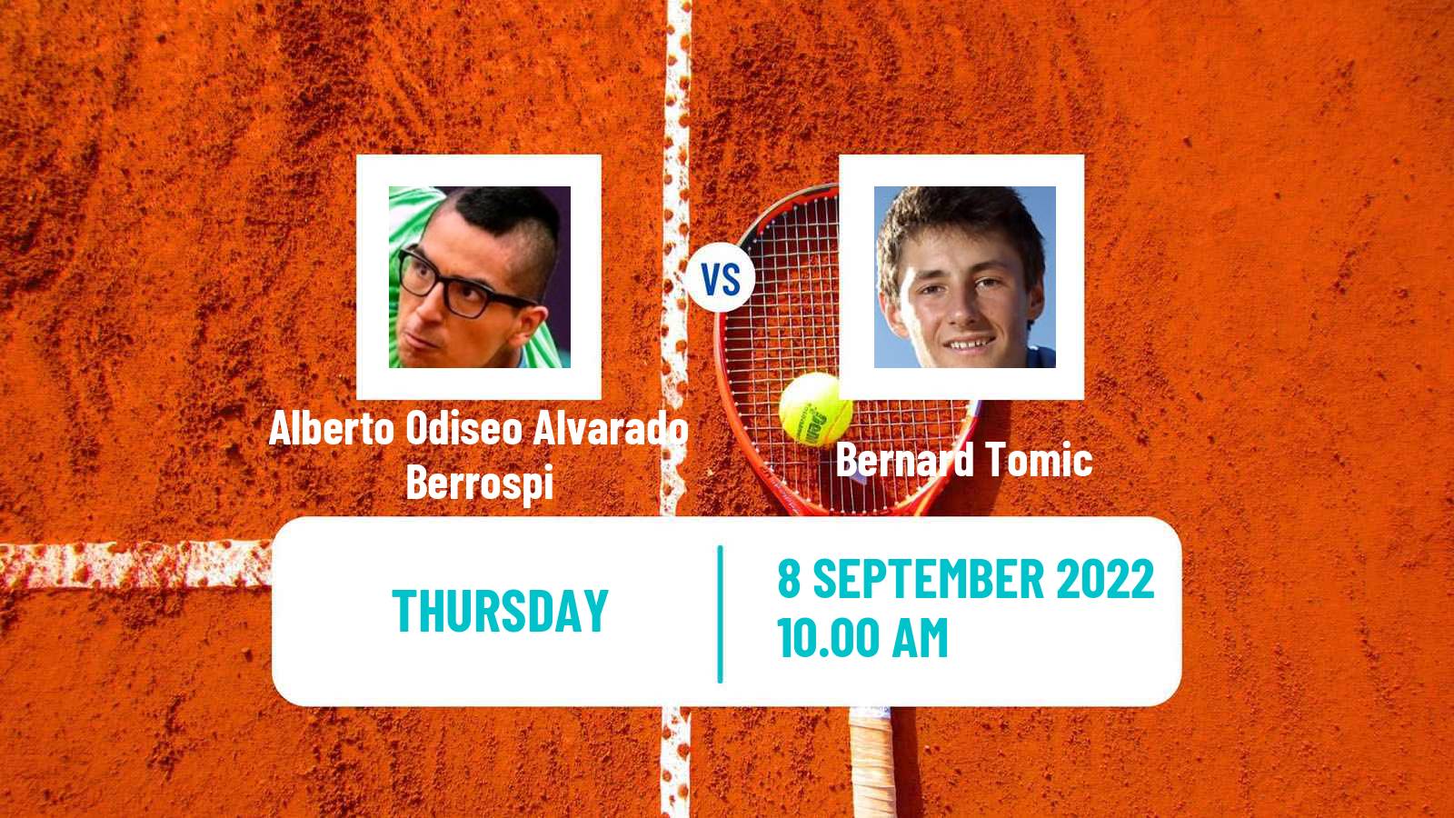 Tennis ITF Tournaments Alberto Odiseo Alvarado Berrospi - Bernard Tomic