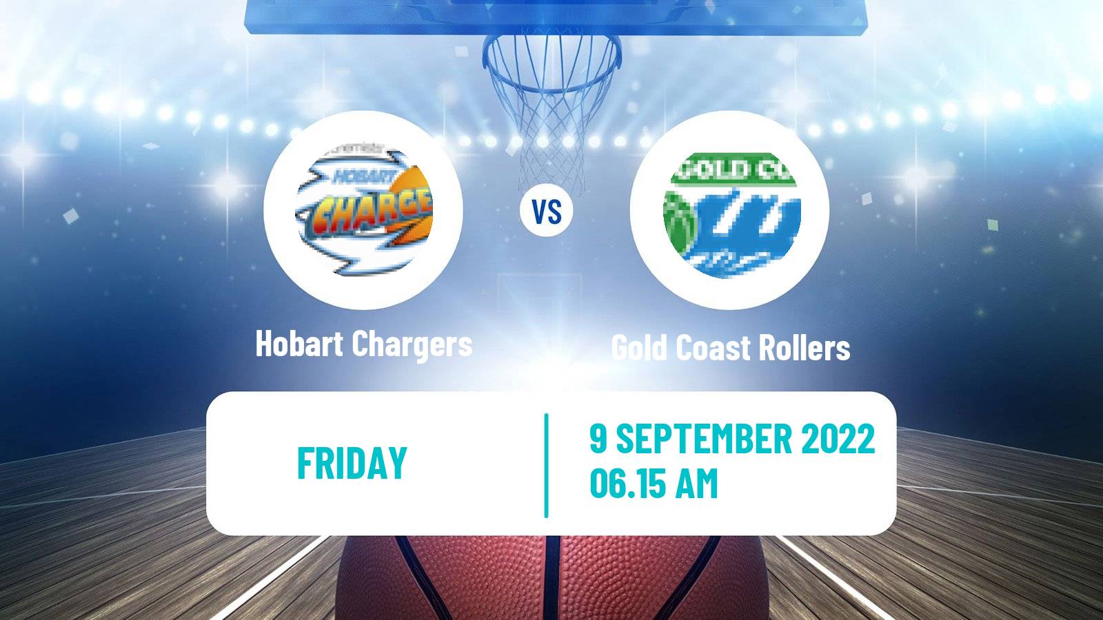 Basketball Australian NBL1 Hobart Chargers - Gold Coast Rollers