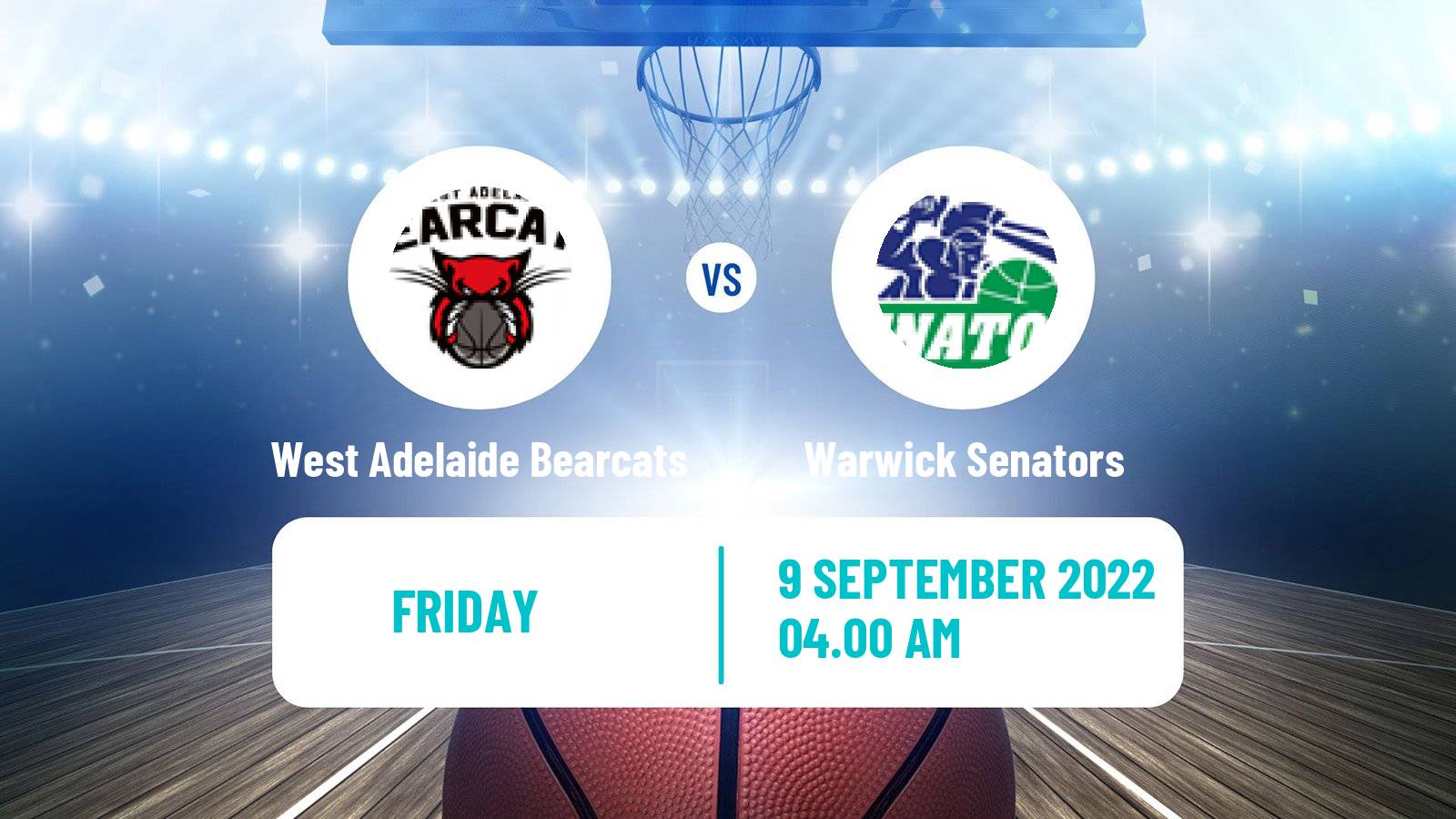 Basketball Australian NBL1 Women West Adelaide Bearcats - Warwick Senators