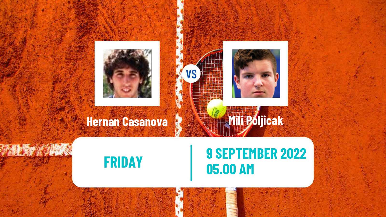 Tennis ITF Tournaments Hernan Casanova - Mili Poljicak