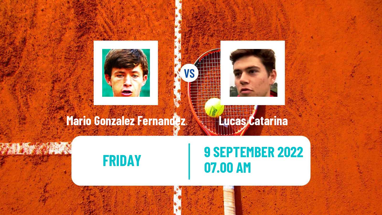 Tennis ITF Tournaments Mario Gonzalez Fernandez - Lucas Catarina