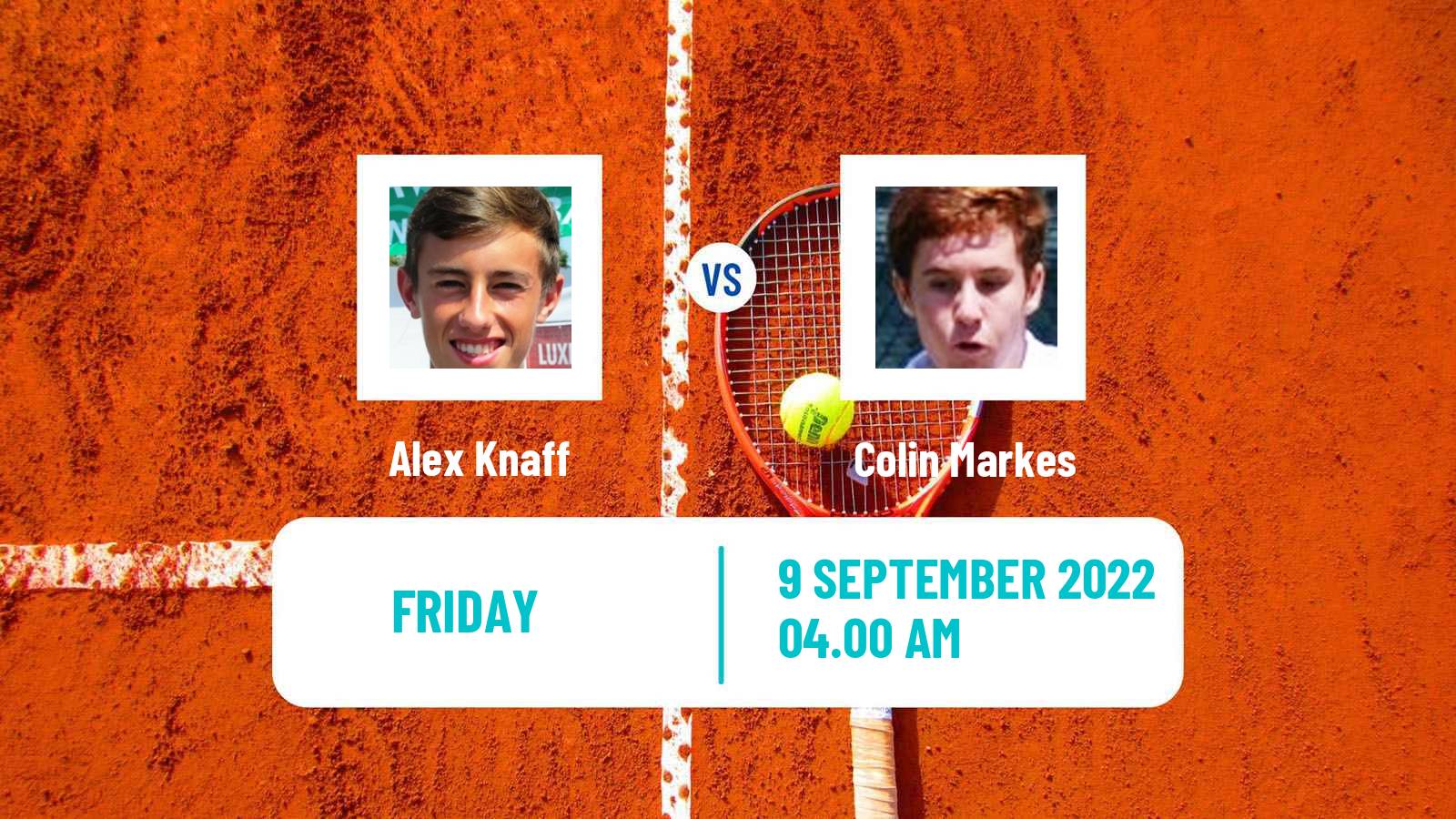 Tennis ITF Tournaments Alex Knaff - Colin Markes