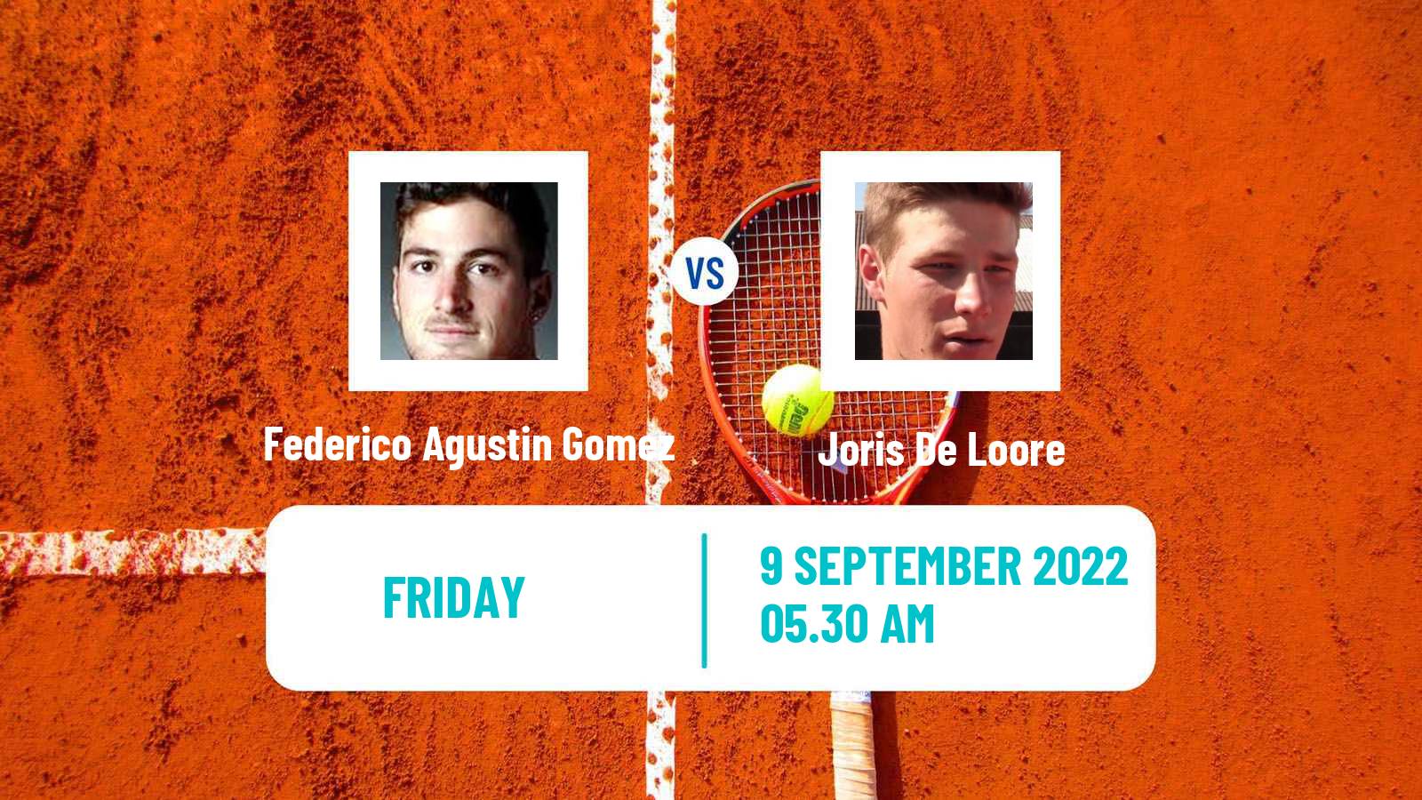 Tennis ITF Tournaments Federico Agustin Gomez - Joris De Loore