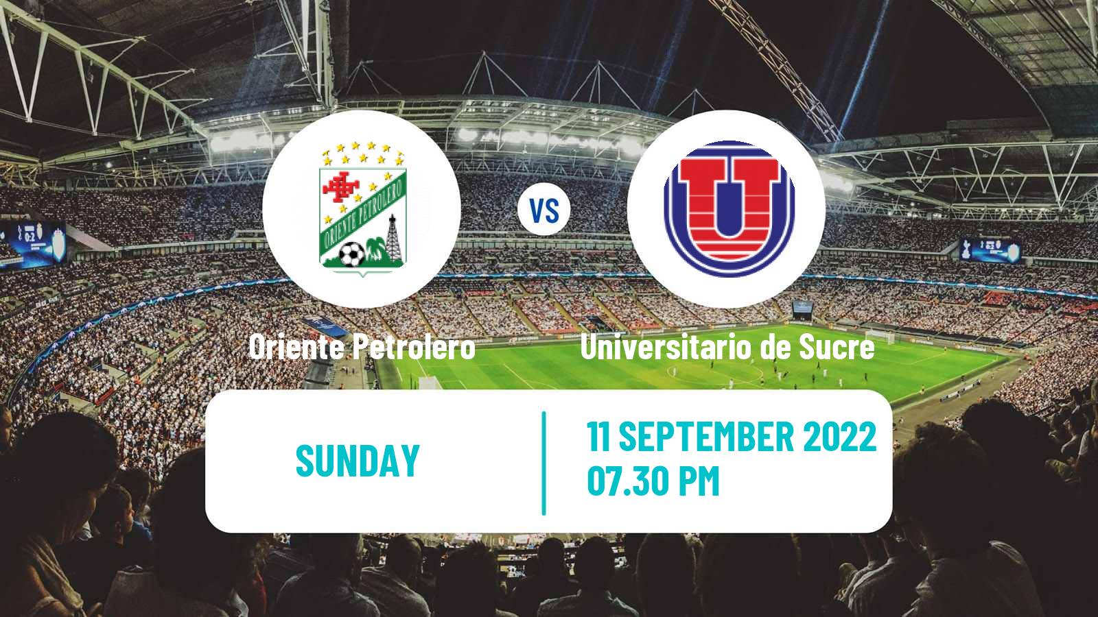 Soccer Bolivian Division Profesional Oriente Petrolero - Universitario de Sucre