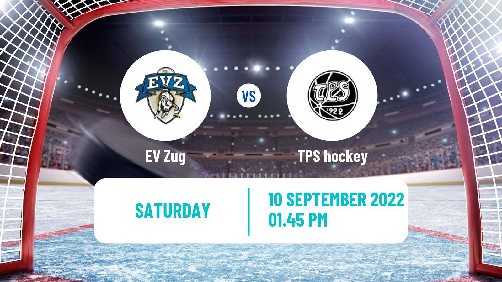 Hockey Champions League Ice Hockey EV Zug - TPS