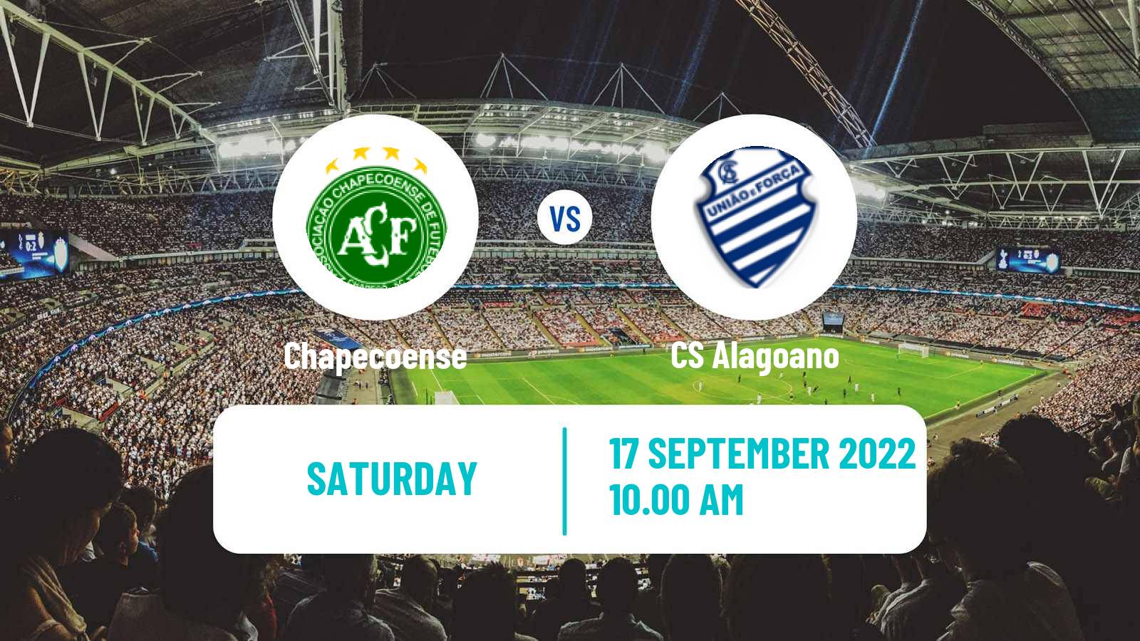 Soccer Brazilian Serie B Chapecoense - CS Alagoano