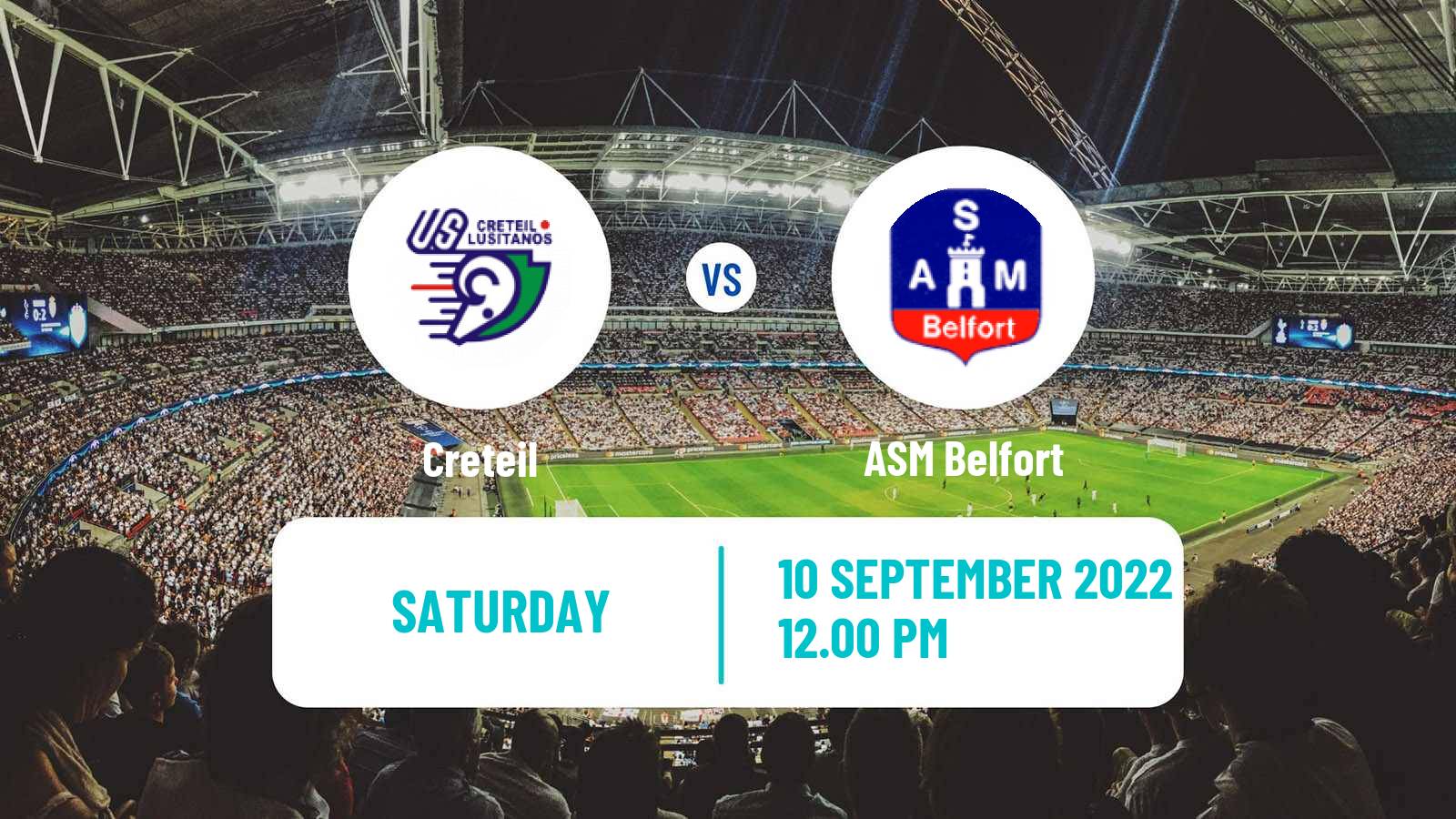 Soccer French National 2 - Group B Creteil - ASM Belfort