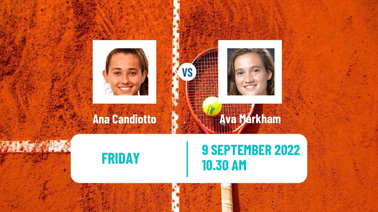 Tennis ITF Tournaments Ana Candiotto - Ava Markham