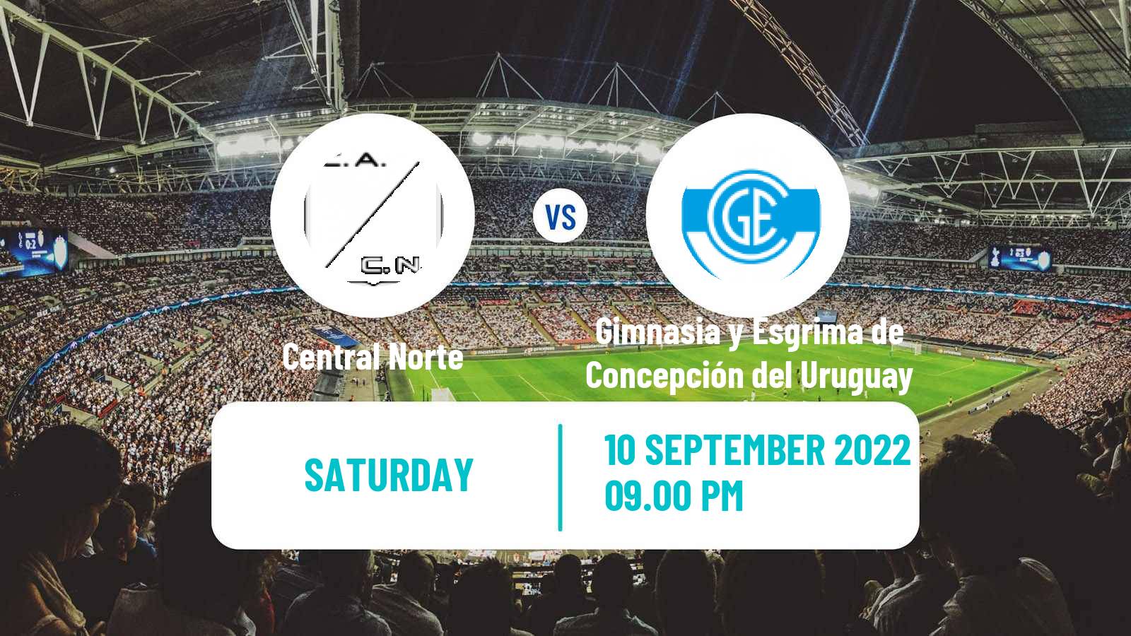 Soccer Argentinian Torneo Federal Central Norte - Gimnasia y Esgrima de Concepción del Uruguay