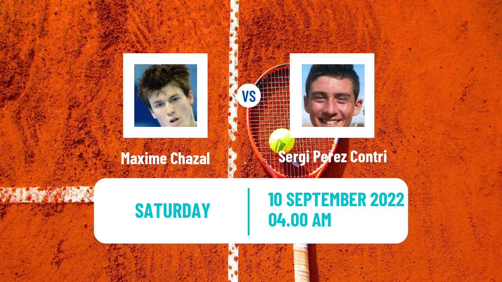 Tennis ITF Tournaments Maxime Chazal - Sergi Perez Contri