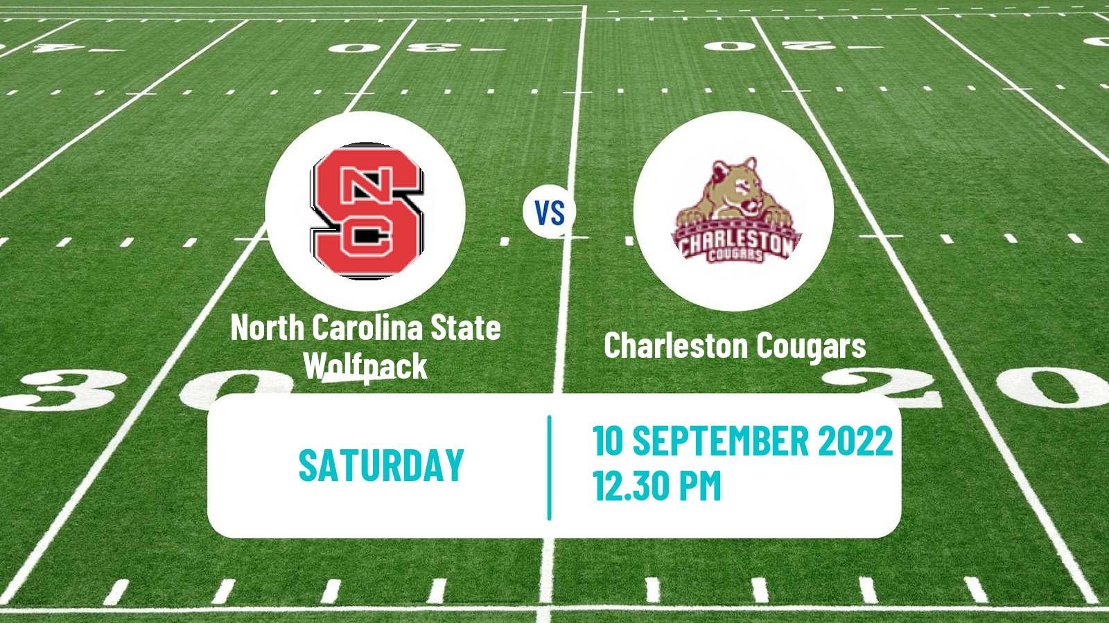 American football NCAA College Football North Carolina State Wolfpack - Charleston Cougars