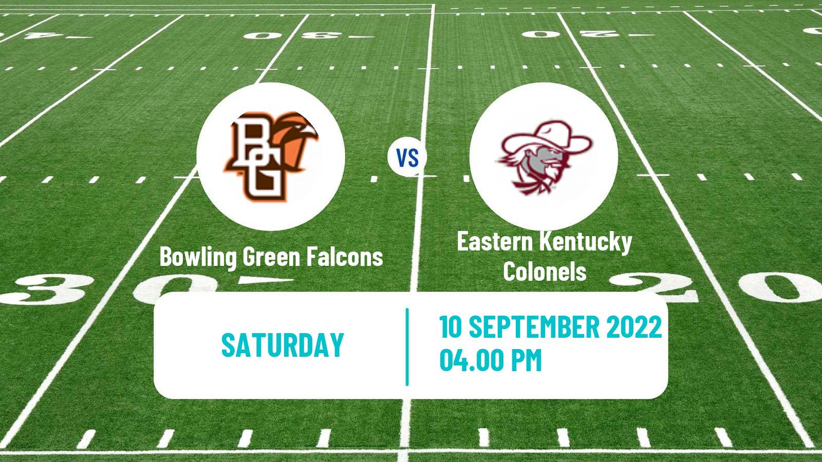 American football NCAA College Football Bowling Green Falcons - Eastern Kentucky Colonels