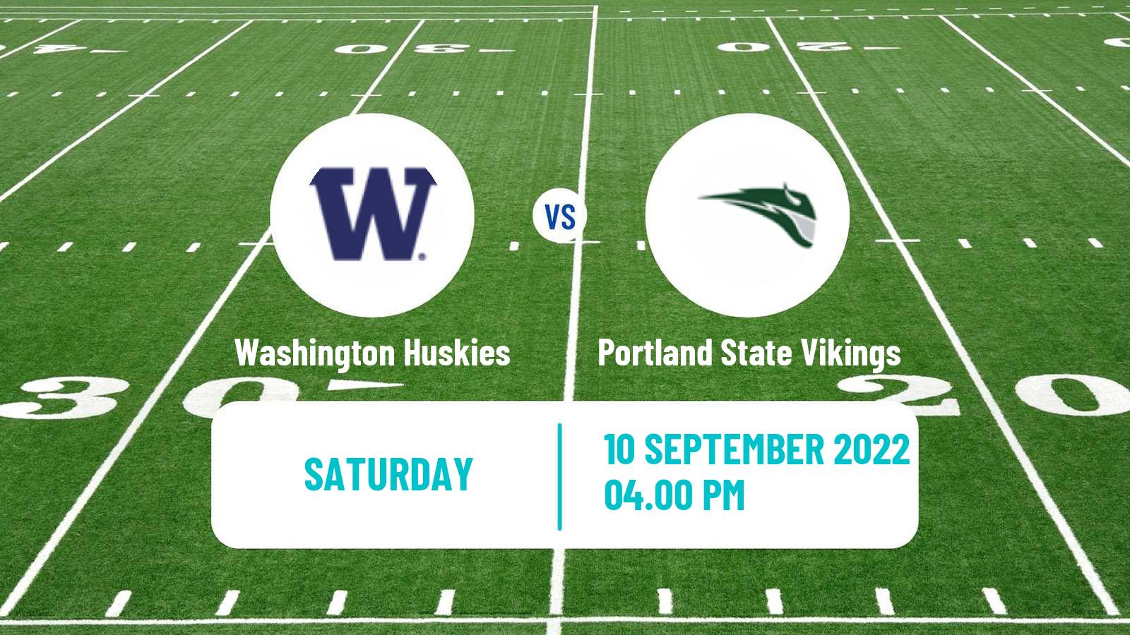 American football NCAA College Football Washington Huskies - Portland State Vikings