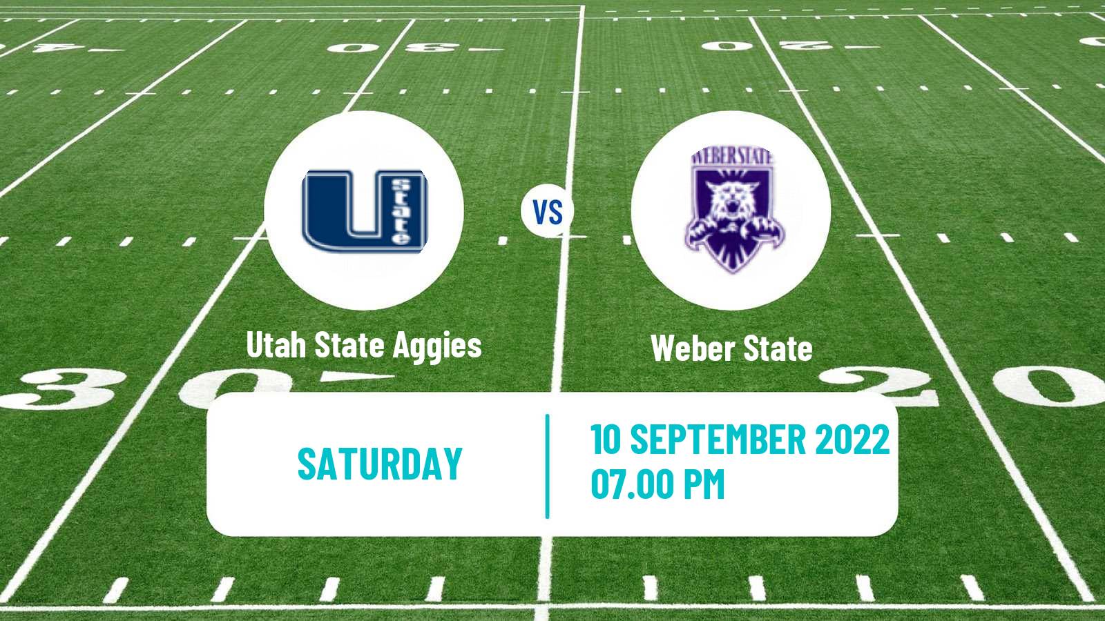 American football NCAA College Football Utah State Aggies - Weber State