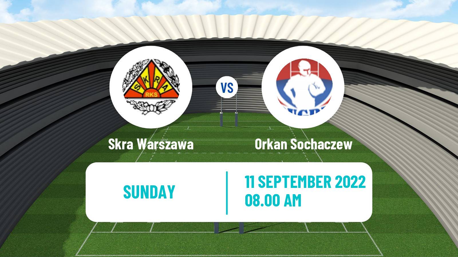 Rugby union Polish Ekstraliga Rugby Skra Warszawa - Orkan Sochaczew