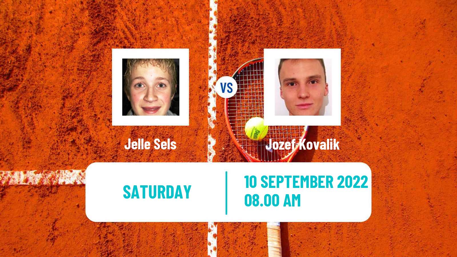 Tennis ATP Challenger Jelle Sels - Jozef Kovalik