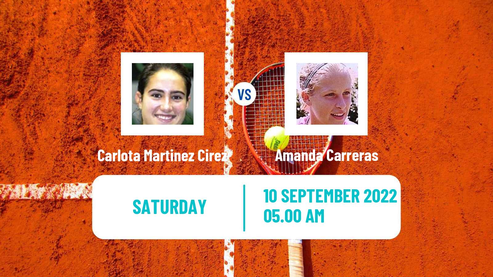 Tennis ITF Tournaments Carlota Martinez Cirez - Amanda Carreras