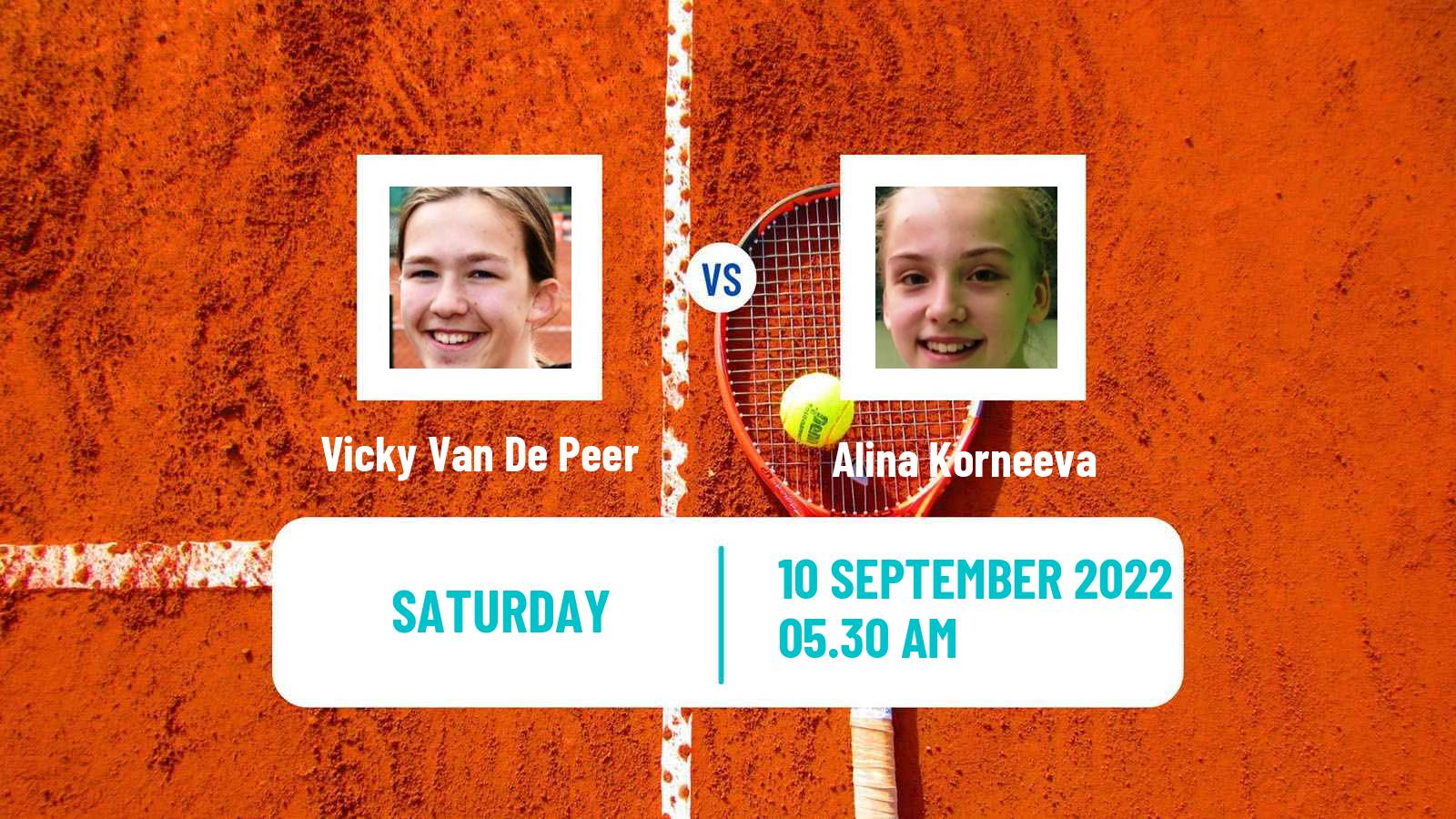 Tennis ITF Tournaments Vicky Van De Peer - Alina Korneeva
