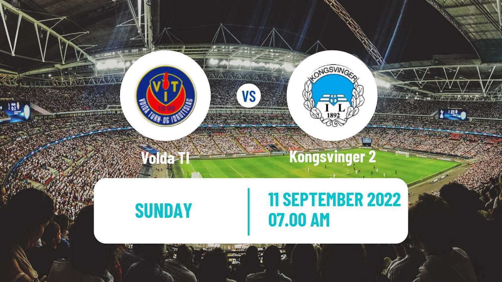 Soccer Norwegian Division 3 - Group 2 Volda - Kongsvinger 2