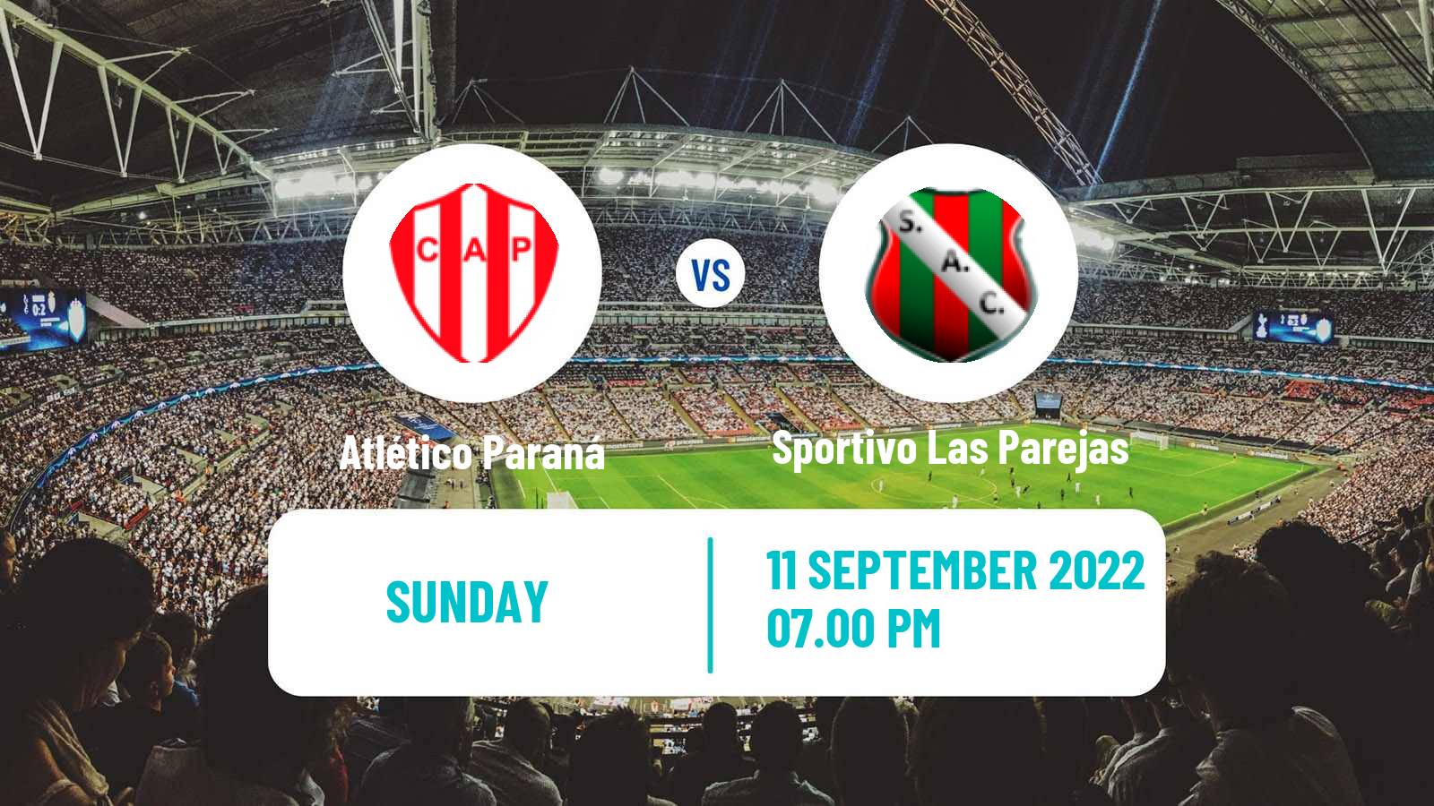 Soccer Argentinian Torneo Federal Atlético Paraná - Sportivo Las Parejas