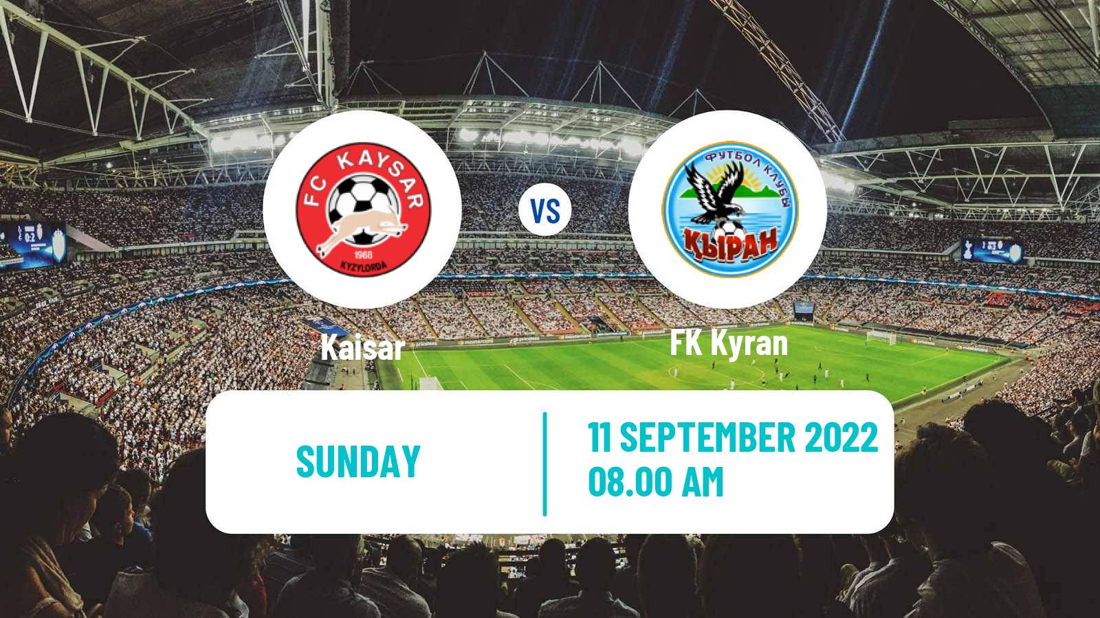 Soccer Kazakh First Division Kaisar - Kyran