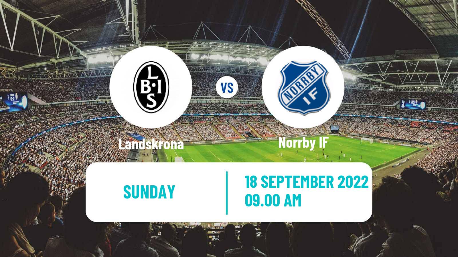 Soccer Swedish Superettan Landskrona - Norrby