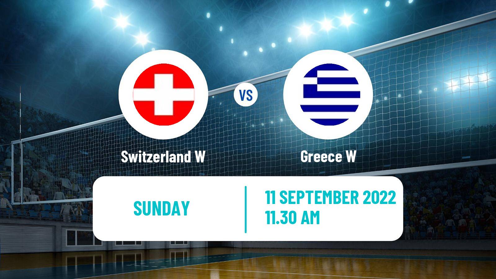 Volleyball European Championships Volleyball Women Switzerland W - Greece W